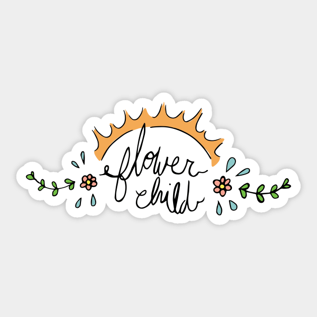 Flower Child Sticker by EMthatwonders